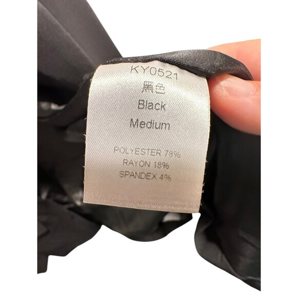 π 2/$30 π Black Medium Womens Blazer Jacket Polyester/Rayon/Spandex Blend - Picture 5 of 5